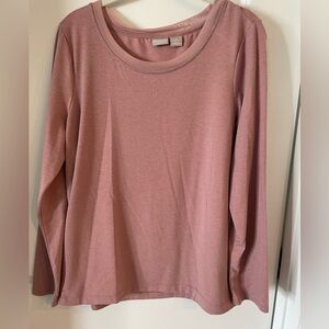 Chico's Dusty Rose Long Sleeve Shirt